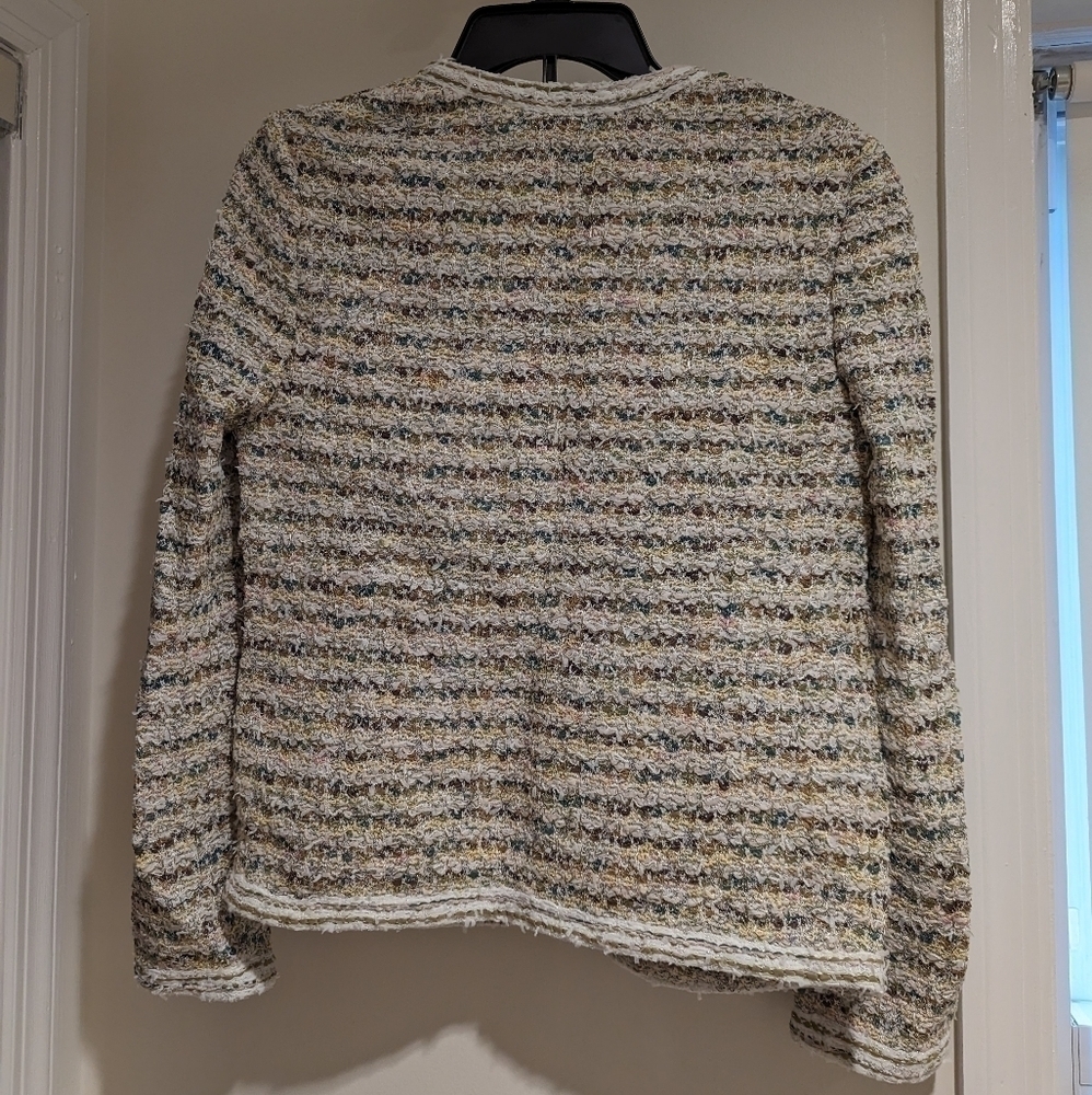 St. John Collection Soft Paper Eyelash Tweed Knit Jacket size 4 - Picture 8 of 9